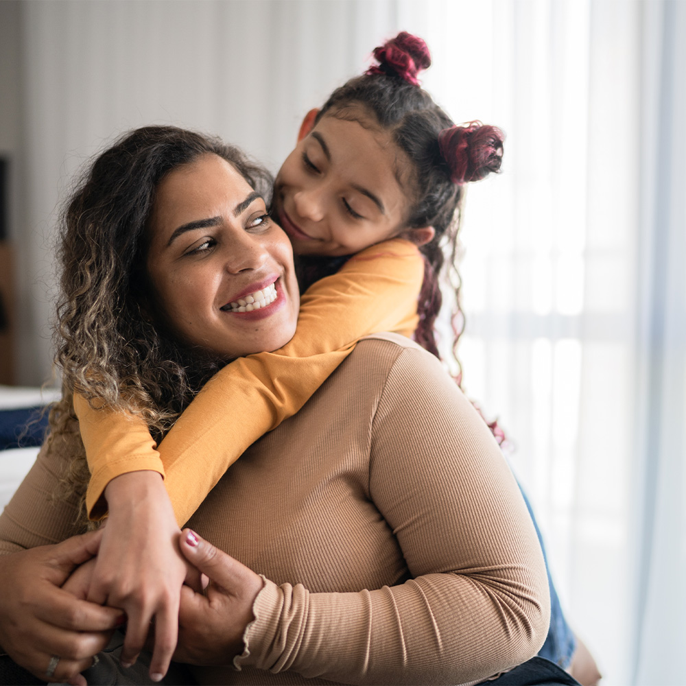 Mom with daughter